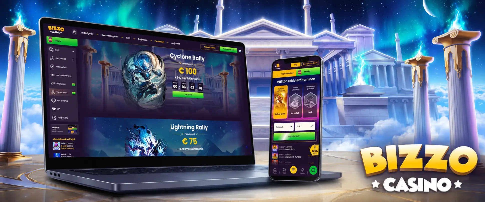 Bizzo Casinon maksutavat ja valuutat
